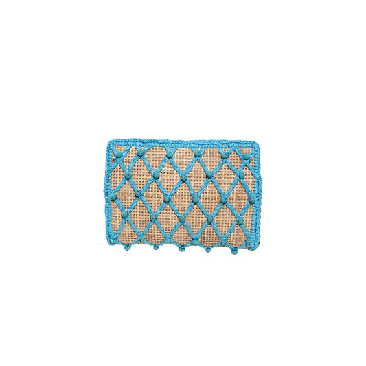 CLUTCH JEWEL VULCANO BABY BLUE