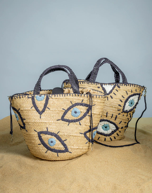 BOLSA PRIERE GREEK EYE BLUE