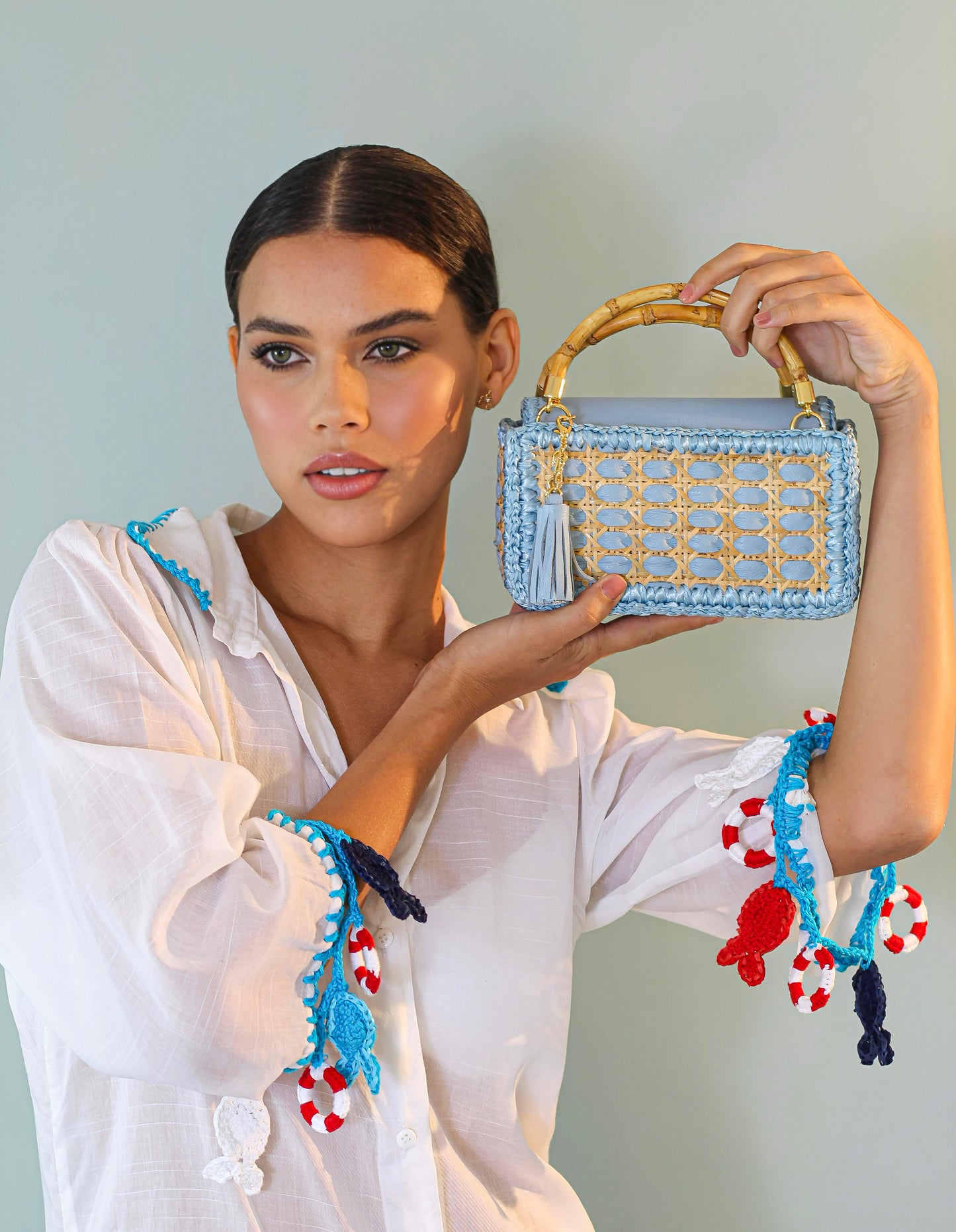 CLUTCH KUBE BABY BLUE