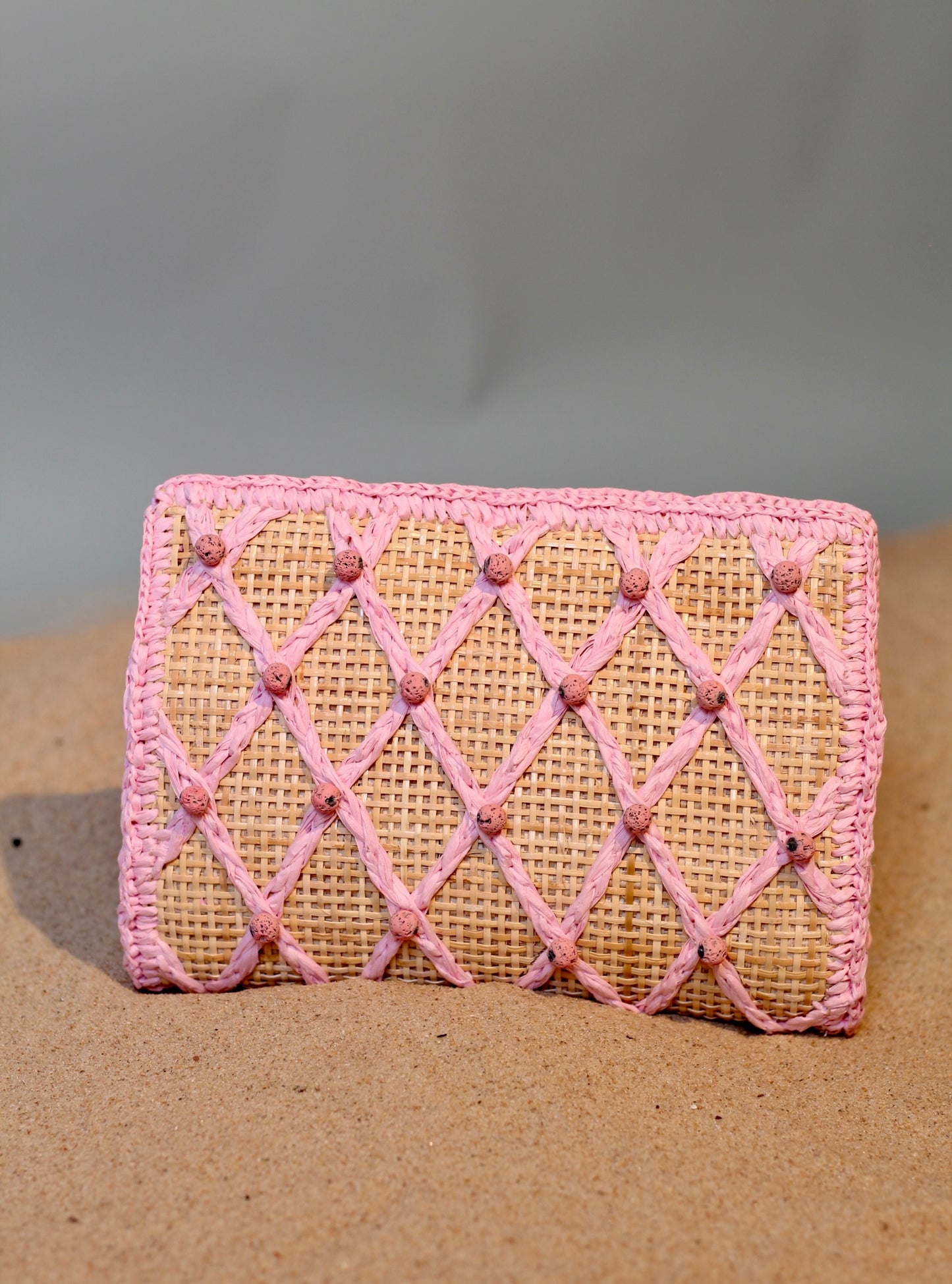 CLUTCH JEWEL VULCANO BABY PINK