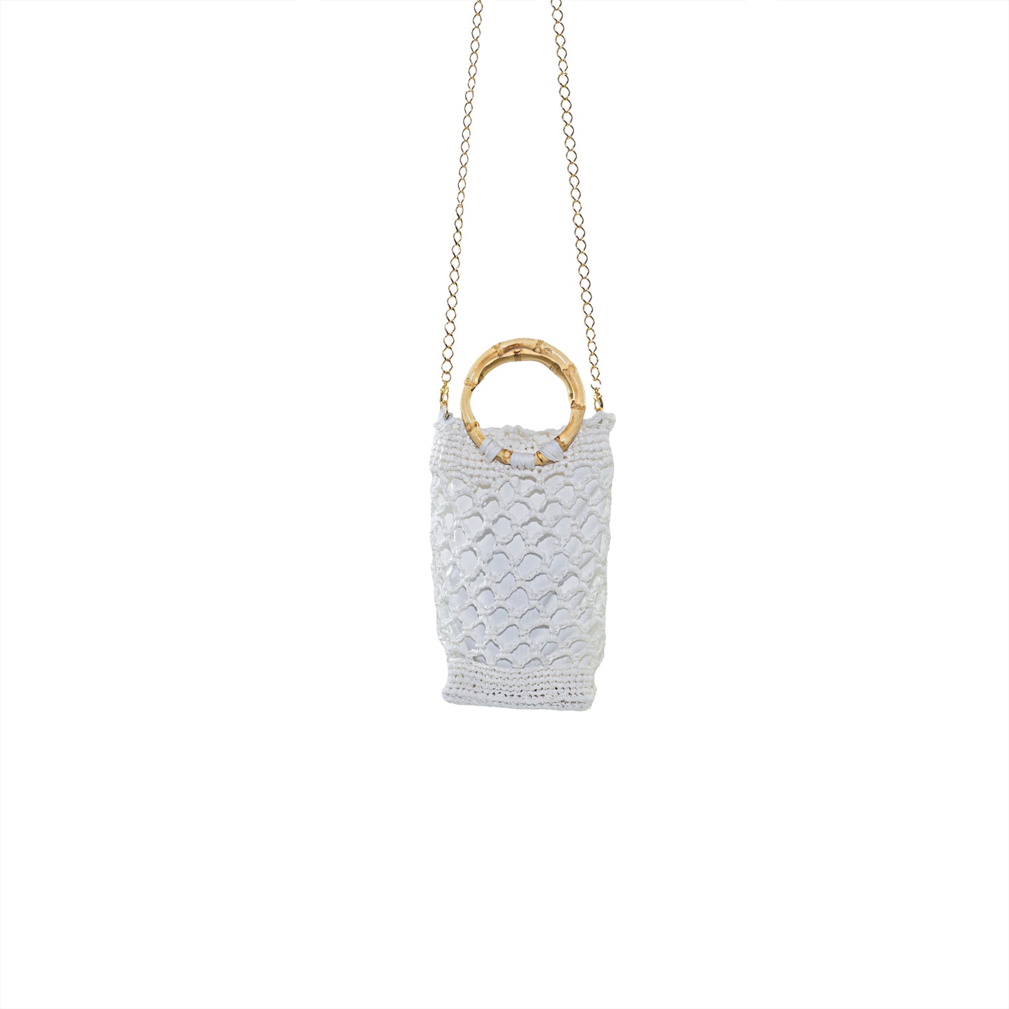 CLUTCH PICCOLA GLITTER WHITE