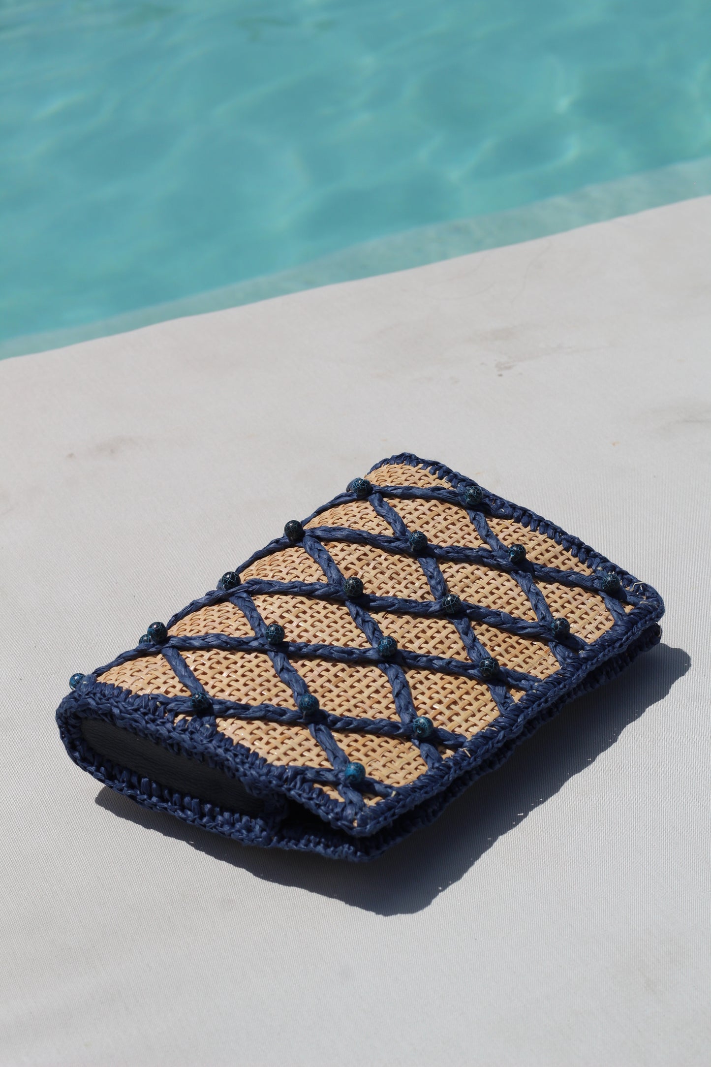 CLUTCH JEWEL VULCANO BABY BLUE
