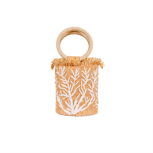 BOLSA AMBER NATURE CORAIL WHITE
