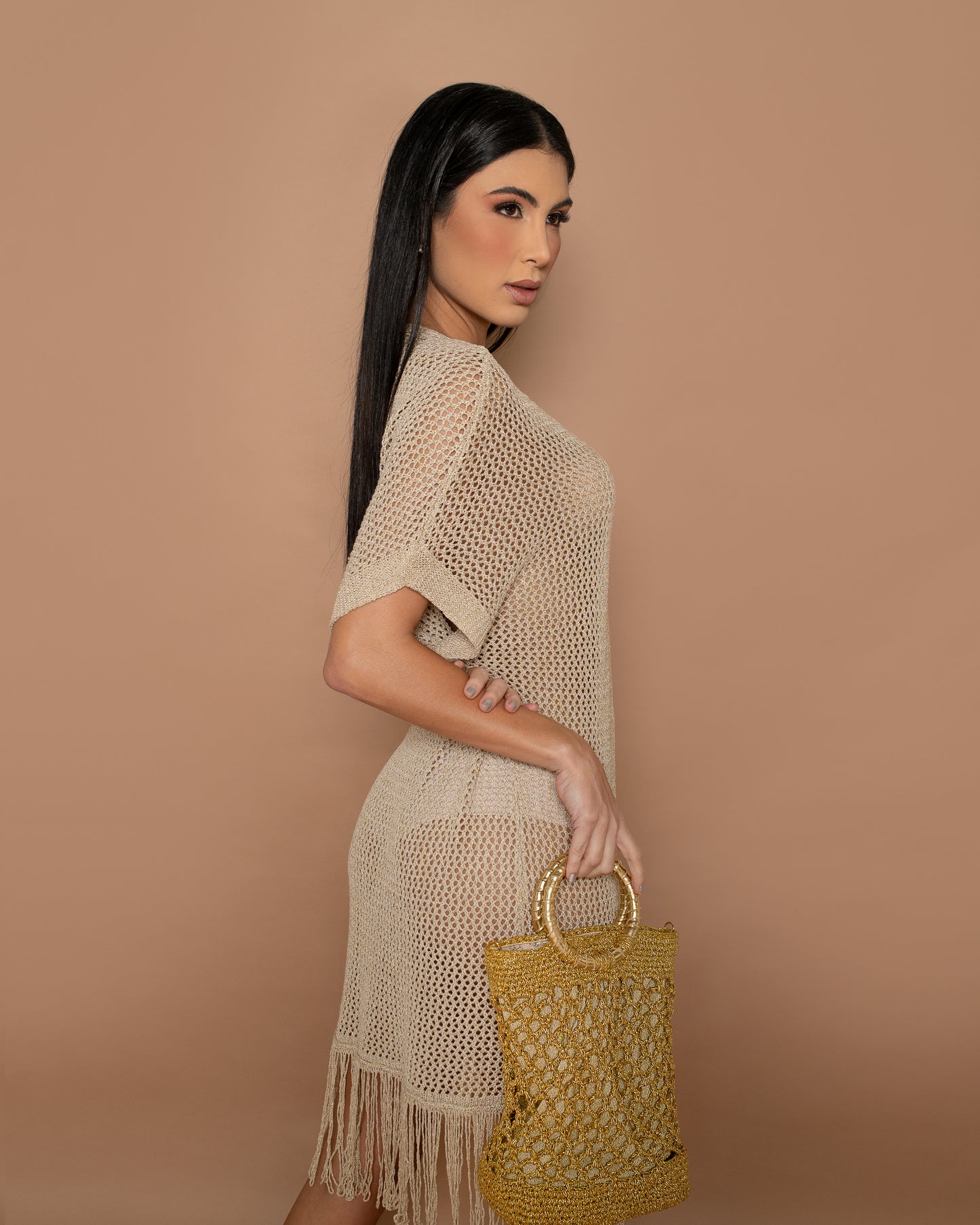 BOLSA GOLD GLITTER