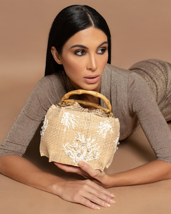 BOLSA SEVILHA CORAIL PETIT CRYSTALS