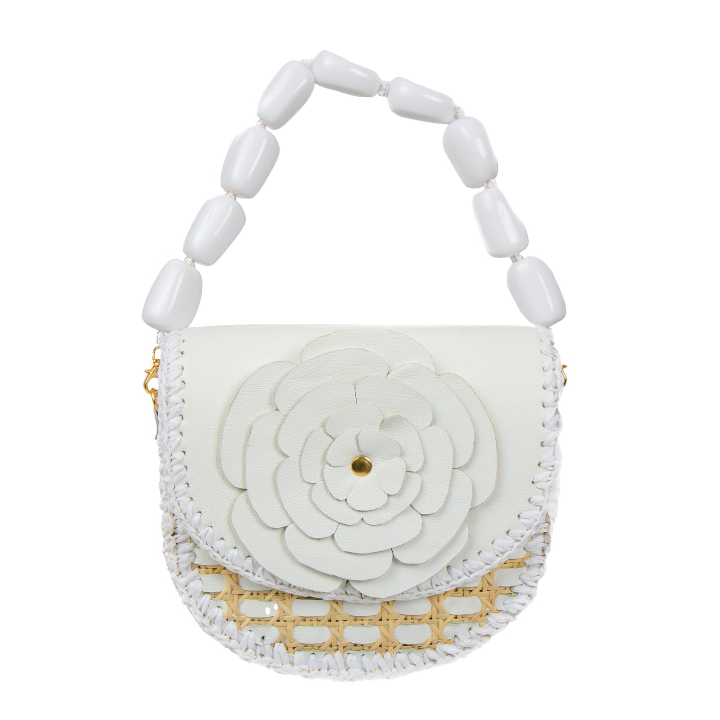 BOLSA ETRUSCA FLEUR WHITE