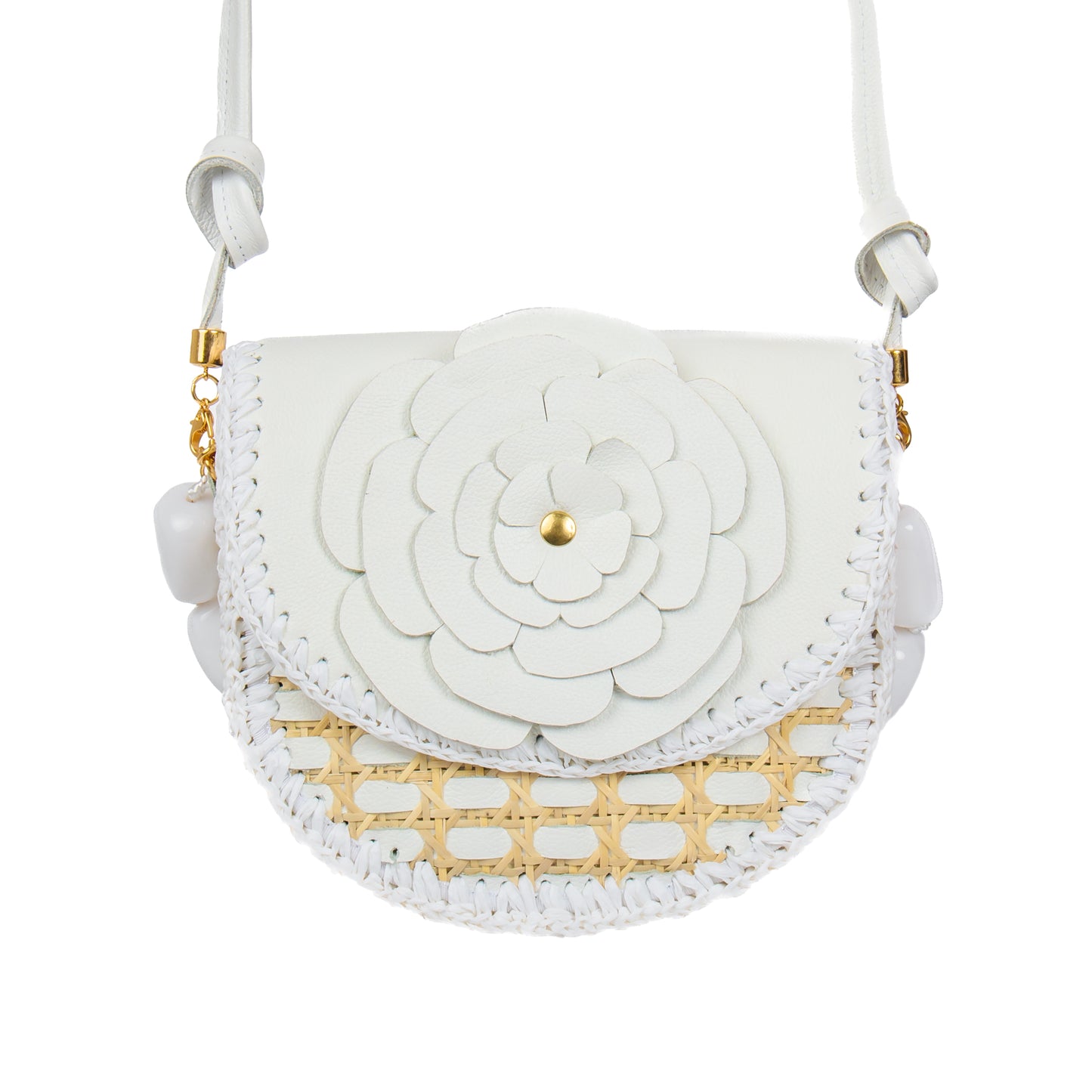BOLSA ETRUSCA FLEUR WHITE