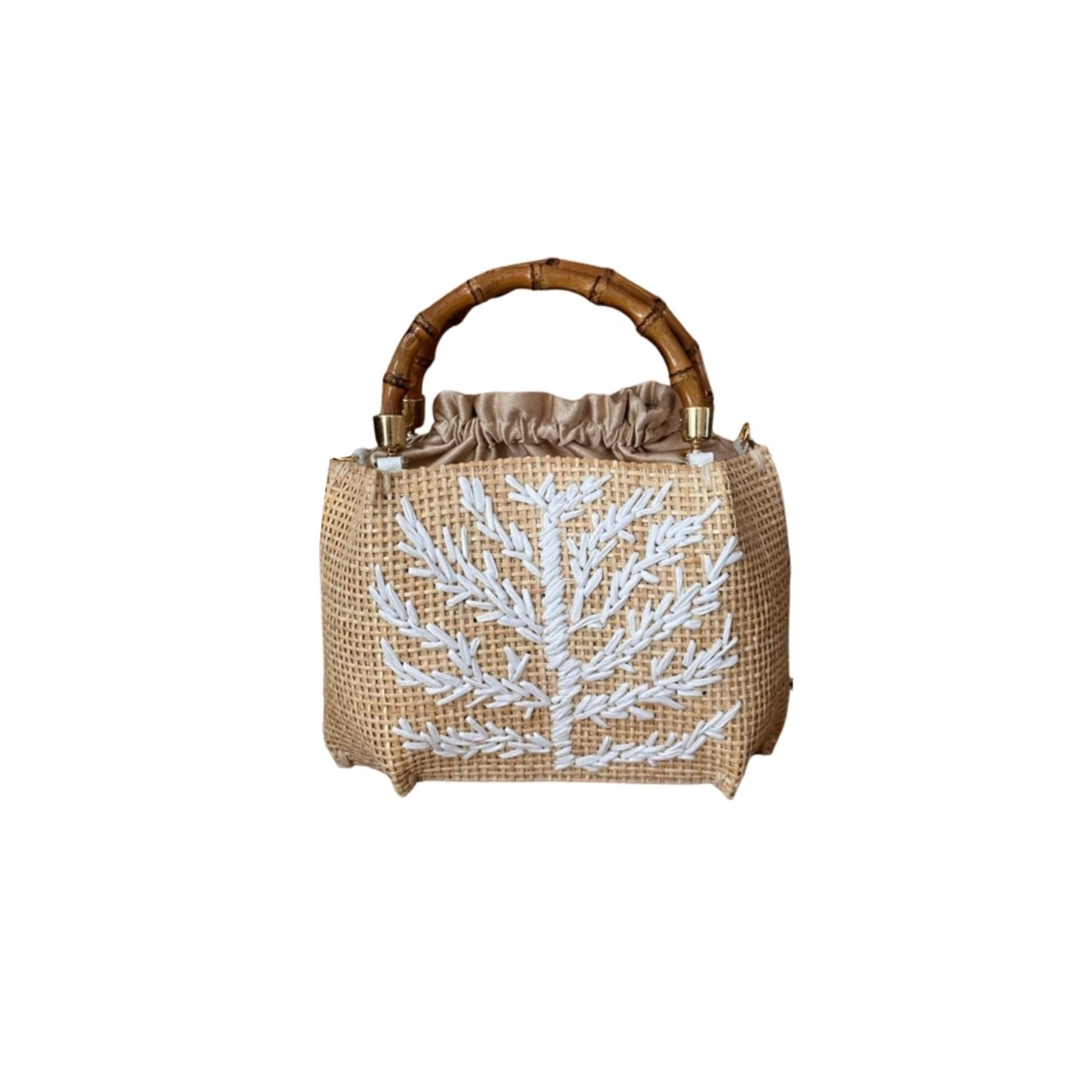 SEVILLE PETIT CORAIL WHITE HANDBAG