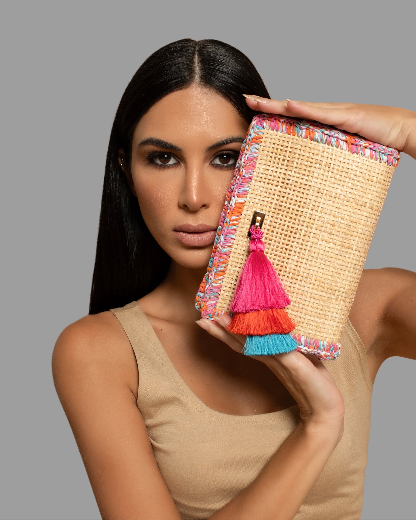 CLUTCH TASSEL AZTECA
