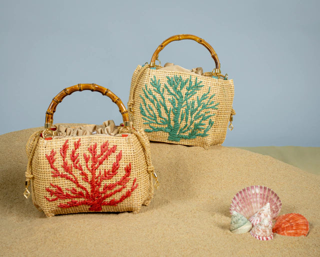 SEVILLE PETIT CORAIL TURQUOISE HANDBAG