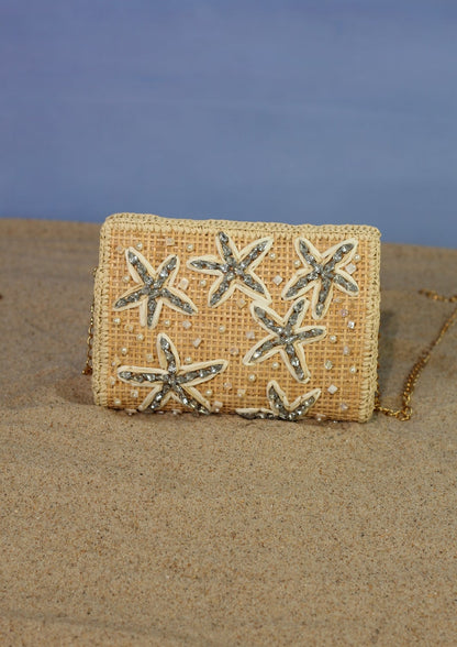 CLUTCH NATURE VERSILIA CLEAR CRYSTALS