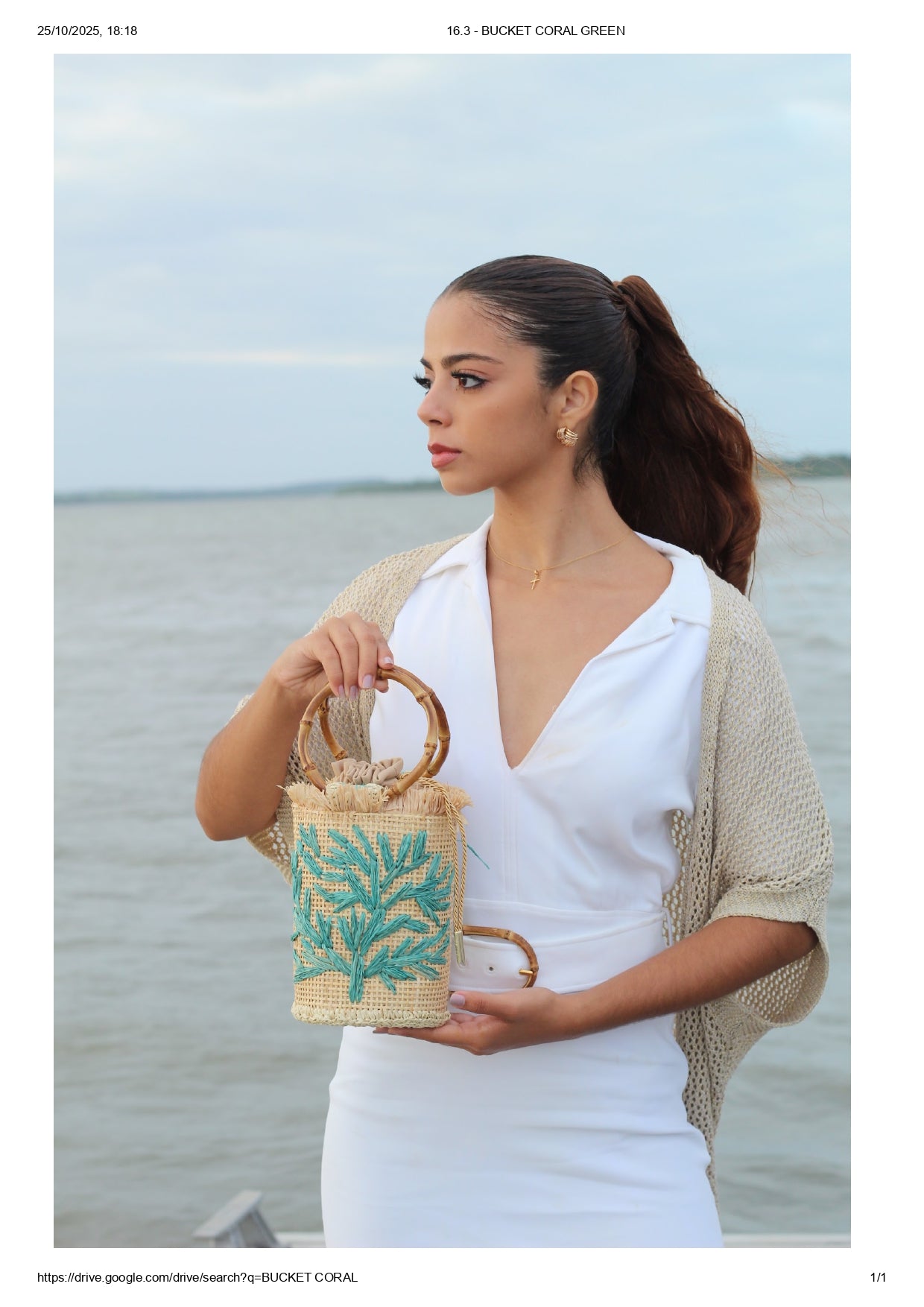 BUCKET CORAL TURQUESA