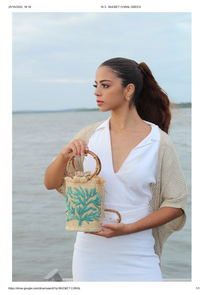 BUCKET CORAL TURQUESA