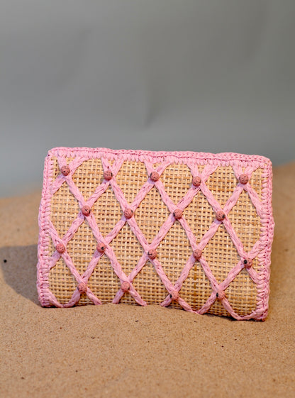 CLUTCH JEWEL VULCANO BABY PINK