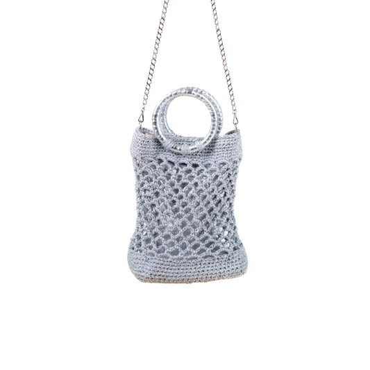 BOLSA SILVER GLITTER