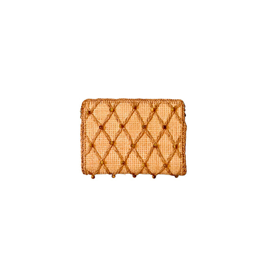 CLUTCH JEWEL AGATE BEIGE