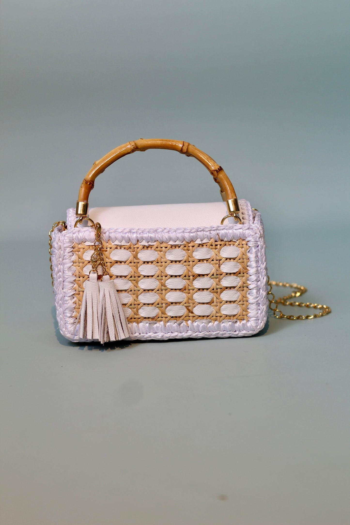 CLUTCH KUBE CORAL WHITE