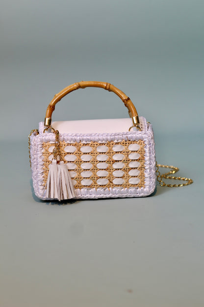 CLUTCH KUBE CORAL WHITE