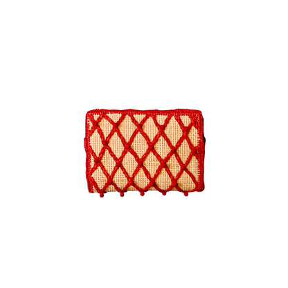 Vulcan Red Jewel Clutch