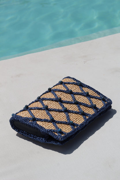 CLUTCH JEWEL VULCANO BABY BLUE