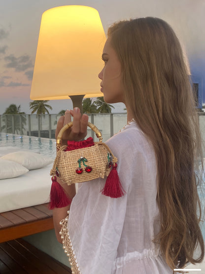 BOLSA BABY SEVILHA CERISE