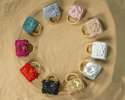 BOLSA BABY FLOWER BEIGE