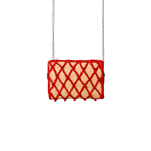 CLUTCH JEWEL VULCANO RED