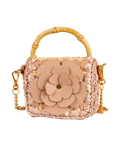BOLSA BABY FLOWER BEIGE