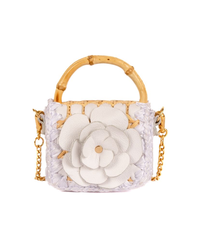 BOLSA BABY FLOWER WHITE