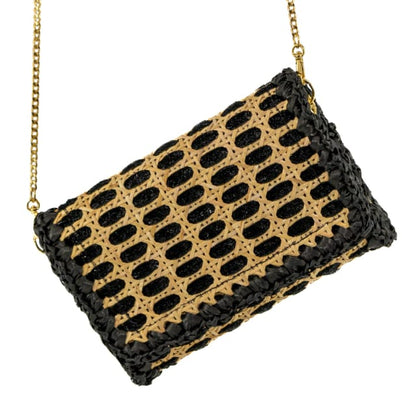 BOLSA CLUTCH SIENA GLITTER BLACK