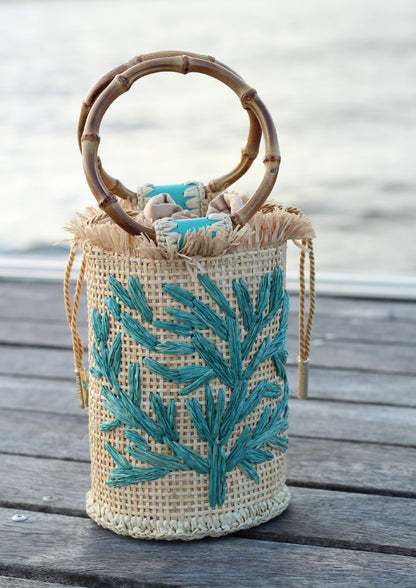 BUCKET CORAL TURQUESA