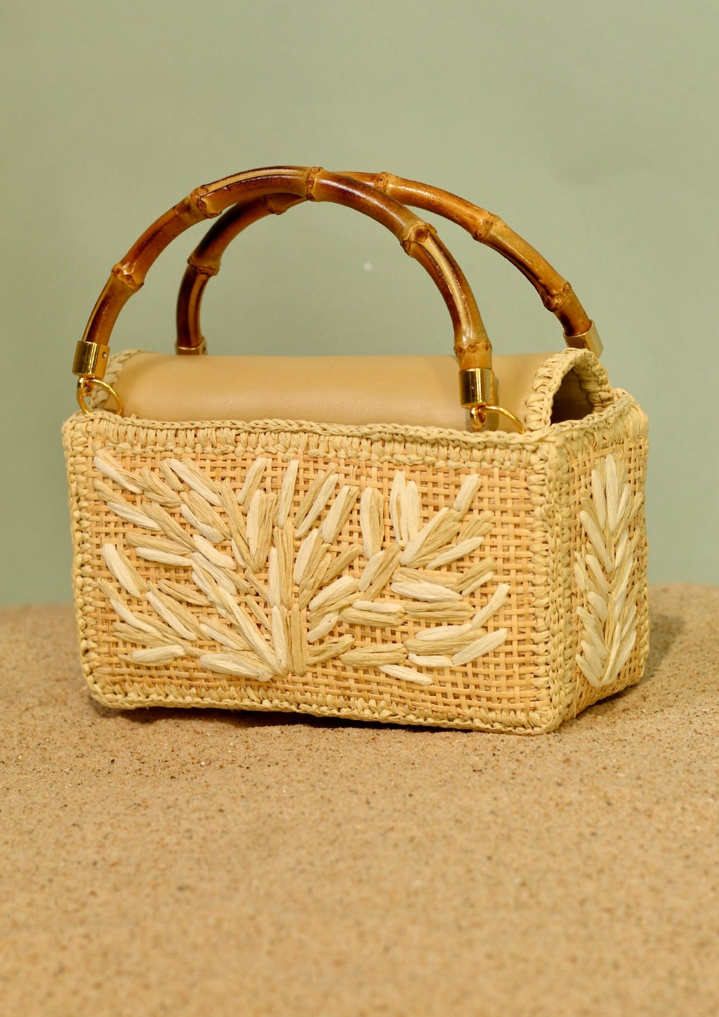 CLUTCH KUBE CORAL OFF WHITE