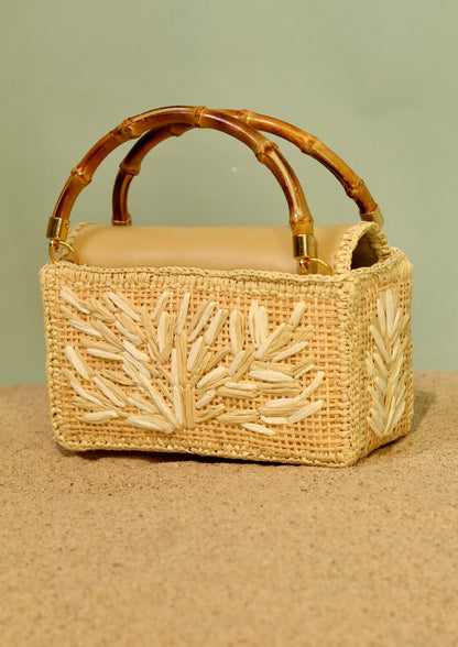 CLUTCH KUBE CORAL OFF WHITE