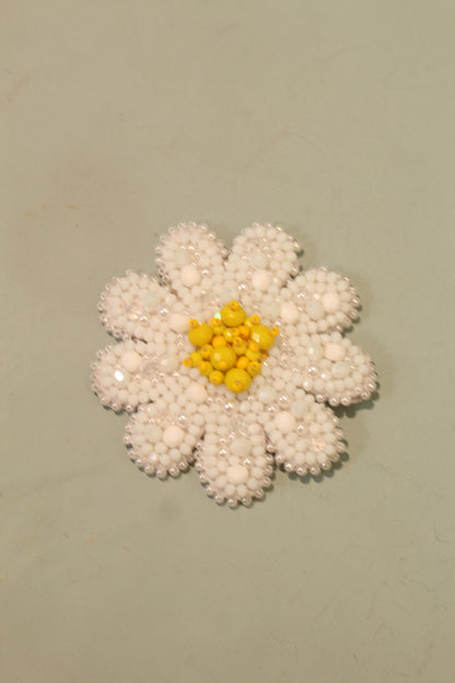 BOTTON MARGUERITE BRANCA