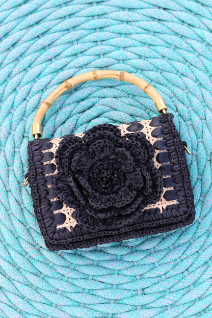 CLUTCH SIENA FLEUR BLACK