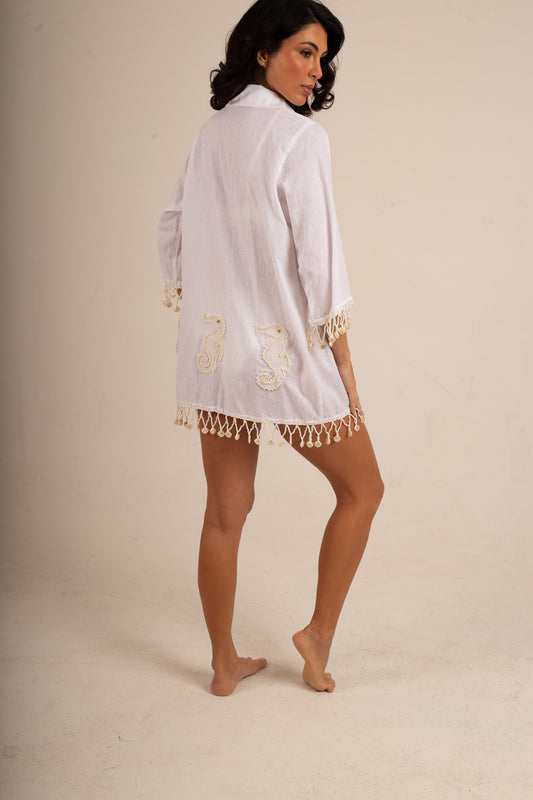 CAMISÃO RENAISSANCE SEAHORSE BRANCO