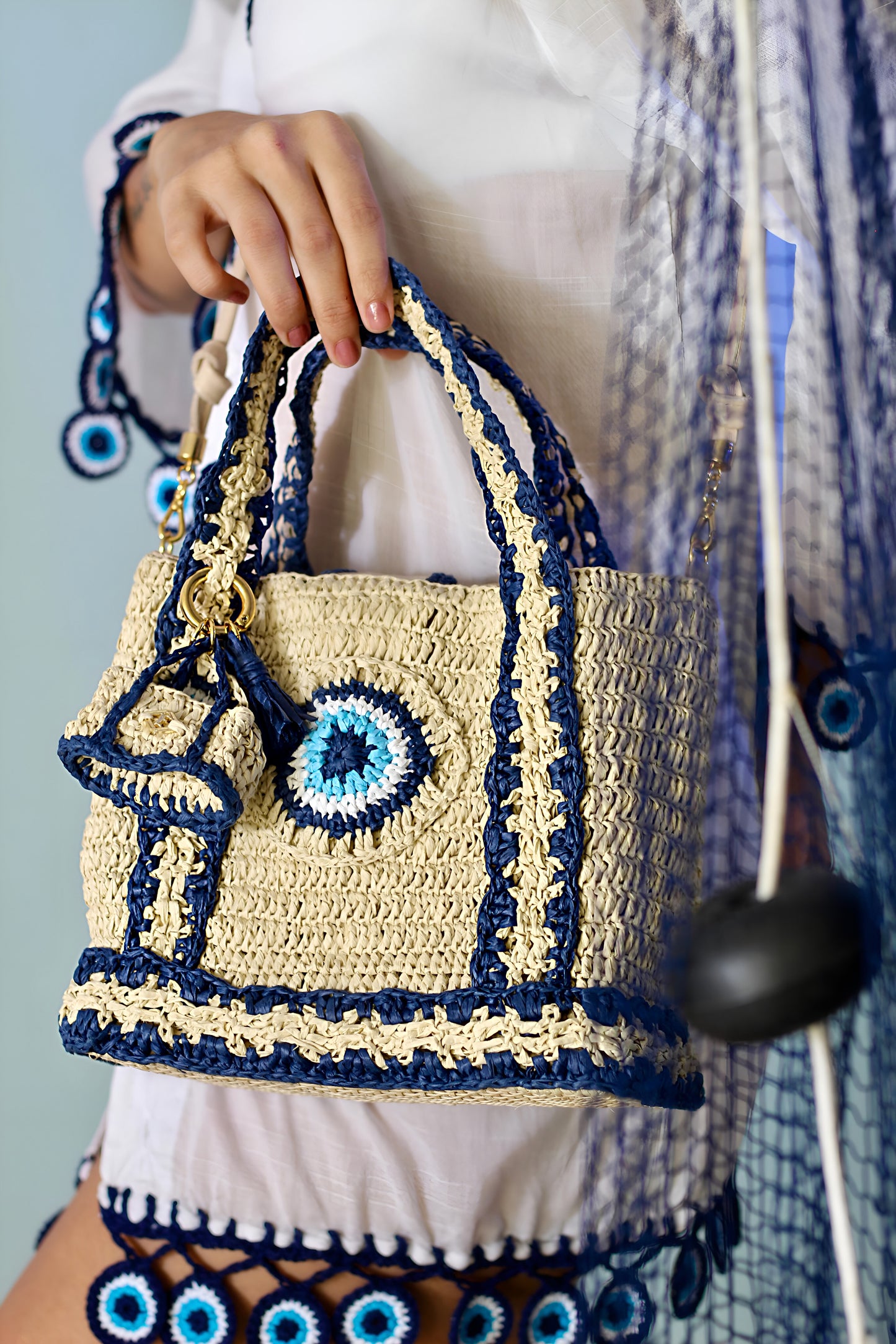 BOLSA TAHITI GREEK EYE PETIT