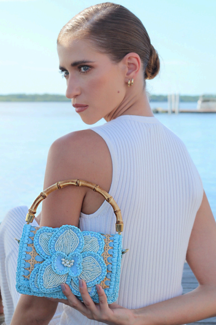 CLUTCH ORCHID BABY BLUE