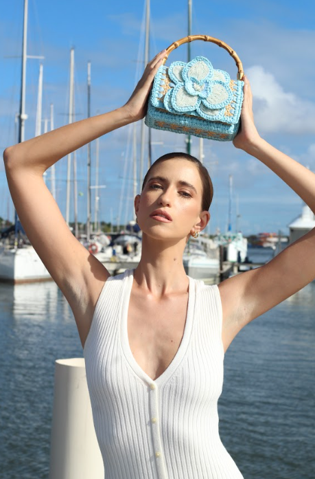 CLUTCH ORCHID BABY BLUE