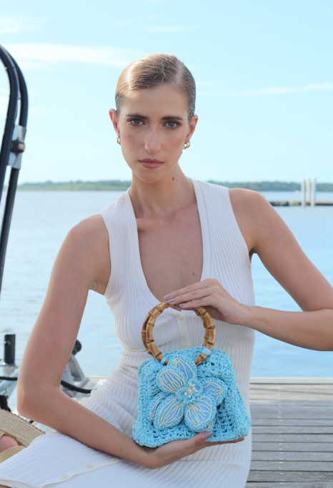 TOTE PETIT ORCHID BABY BLUE