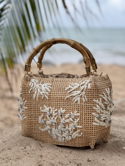 BOLSA SEVILHA CORAIL PETIT CRYSTALS