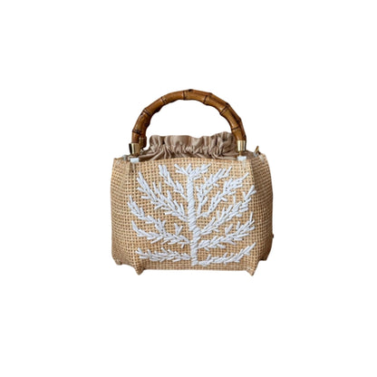 SEVILLE PETIT CORAIL WHITE HANDBAG