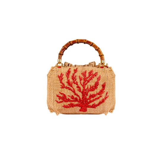 BOLSA SEVILHA NATURE PETIT CORAIL RED