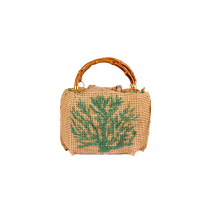SEVILLE PETIT CORAIL TURQUOISE HANDBAG