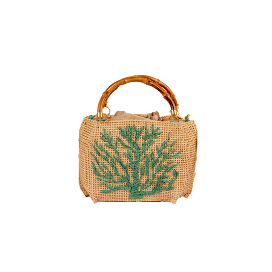 BOLSA SEVILHA PETIT CORAIL TURQUOISE