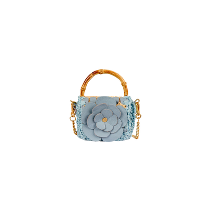 BOLSA BABY FLOWER BABY BLUE