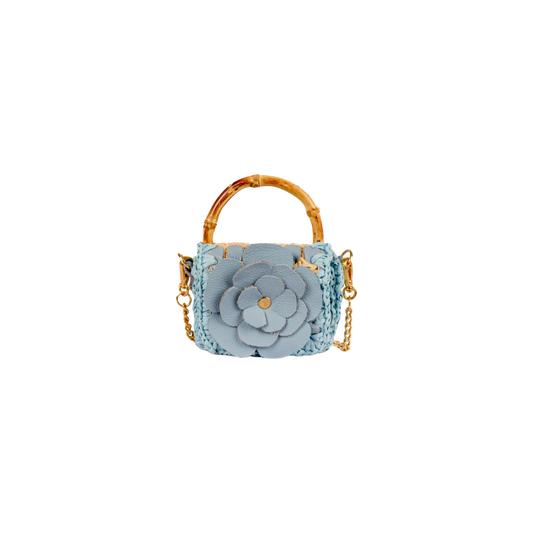 BOLSA BABY FLOWER BABY BLUE