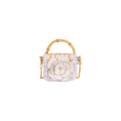 BOLSA BABY FLOWER WHITE