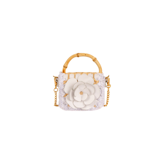 BOLSA BABY FLOWER WHITE