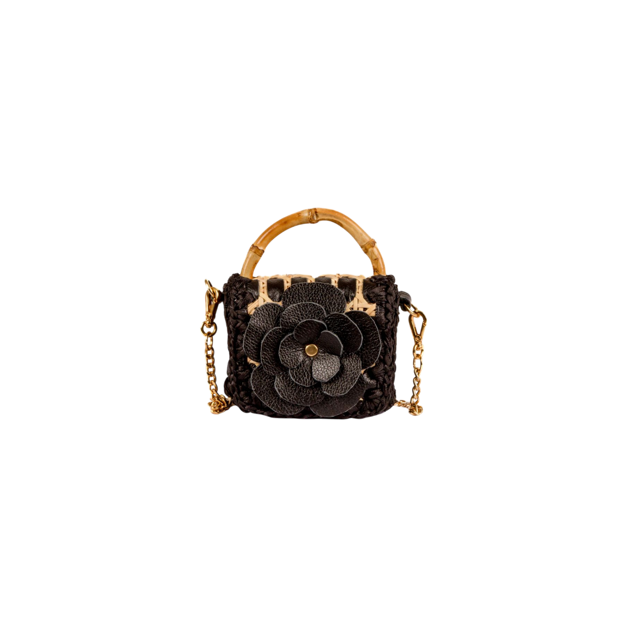 BOLSA BABY FLOWER BLACK